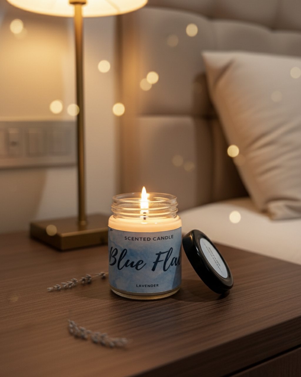 Blue Flame Lavender Serenity Candle