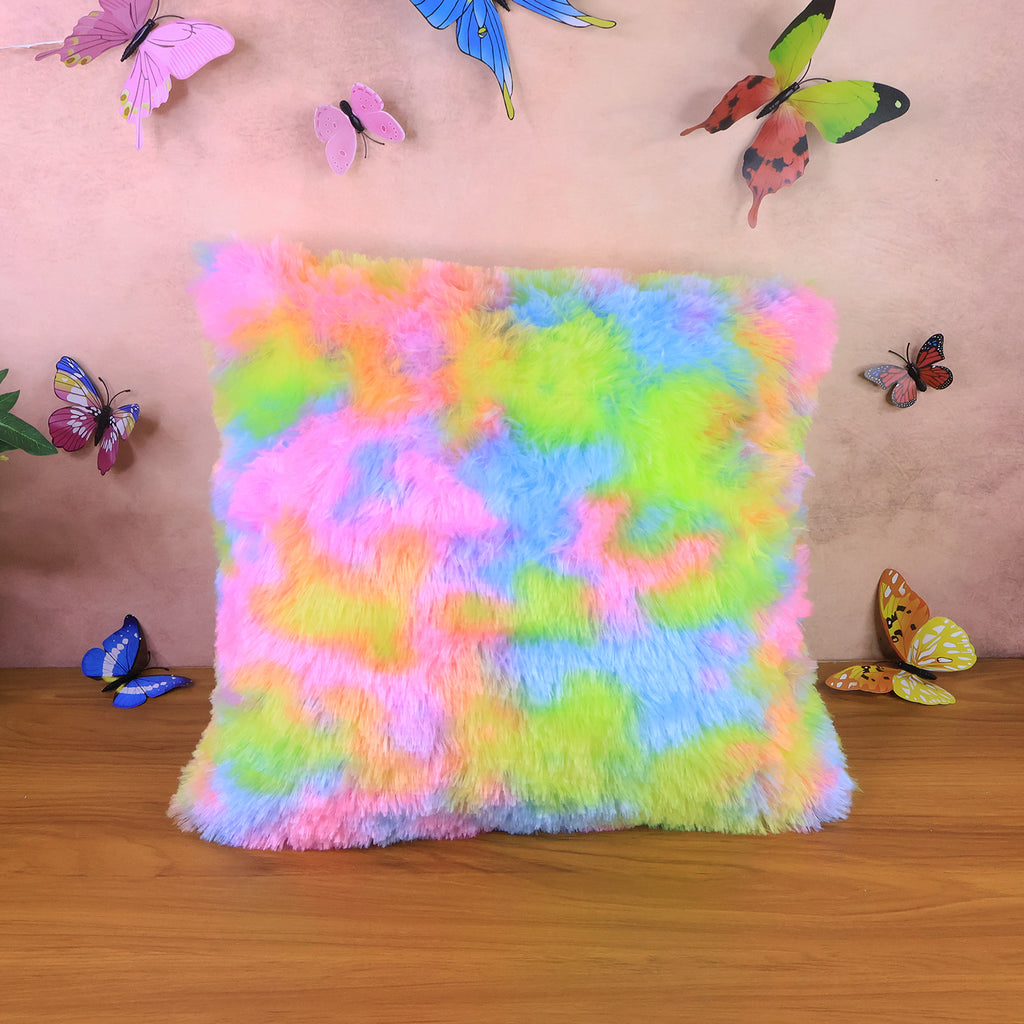 Soft Plush Multicolor Rainbow Cushion Pillow (1 Pc)