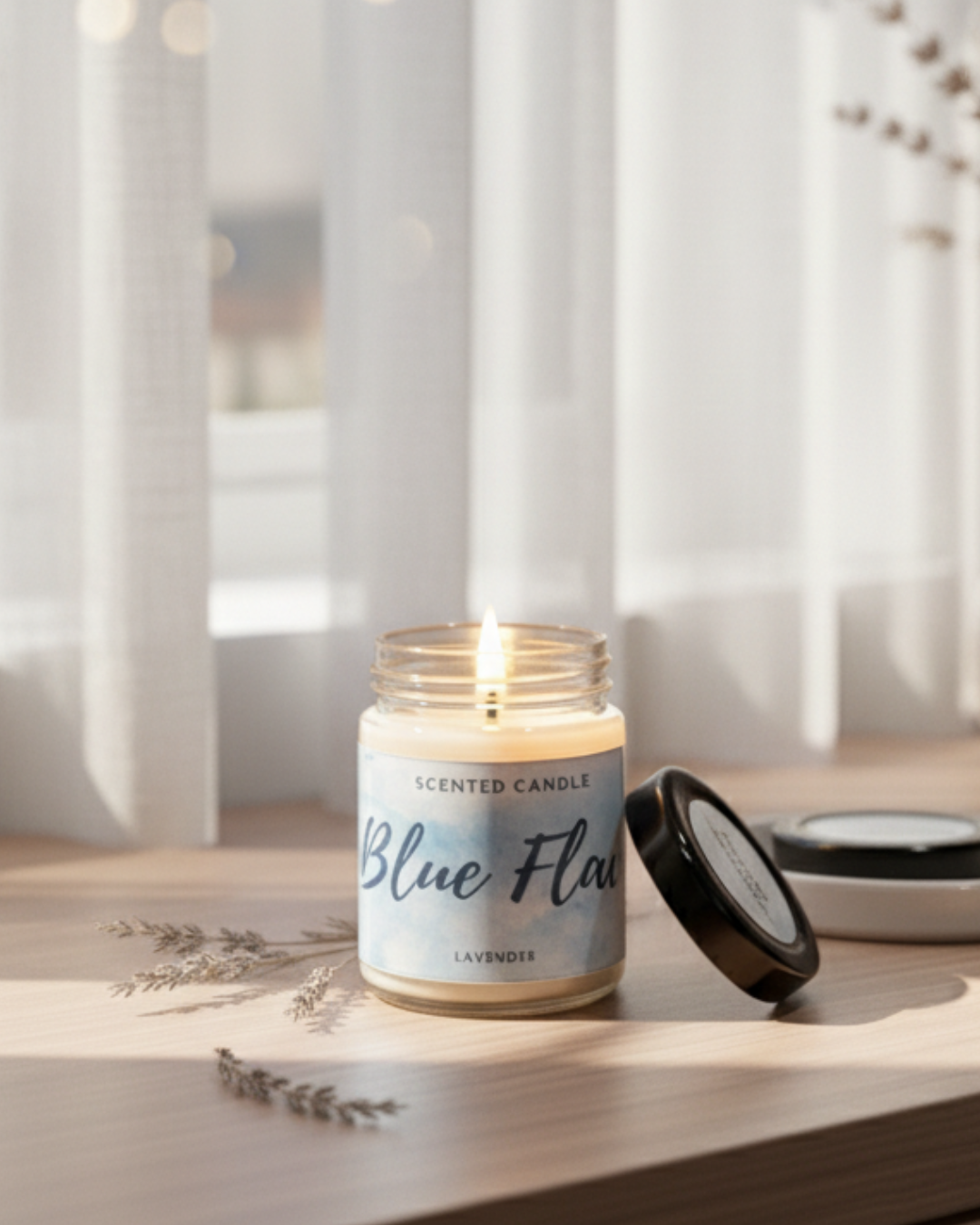 Blue Flame Lavender Serenity Candle