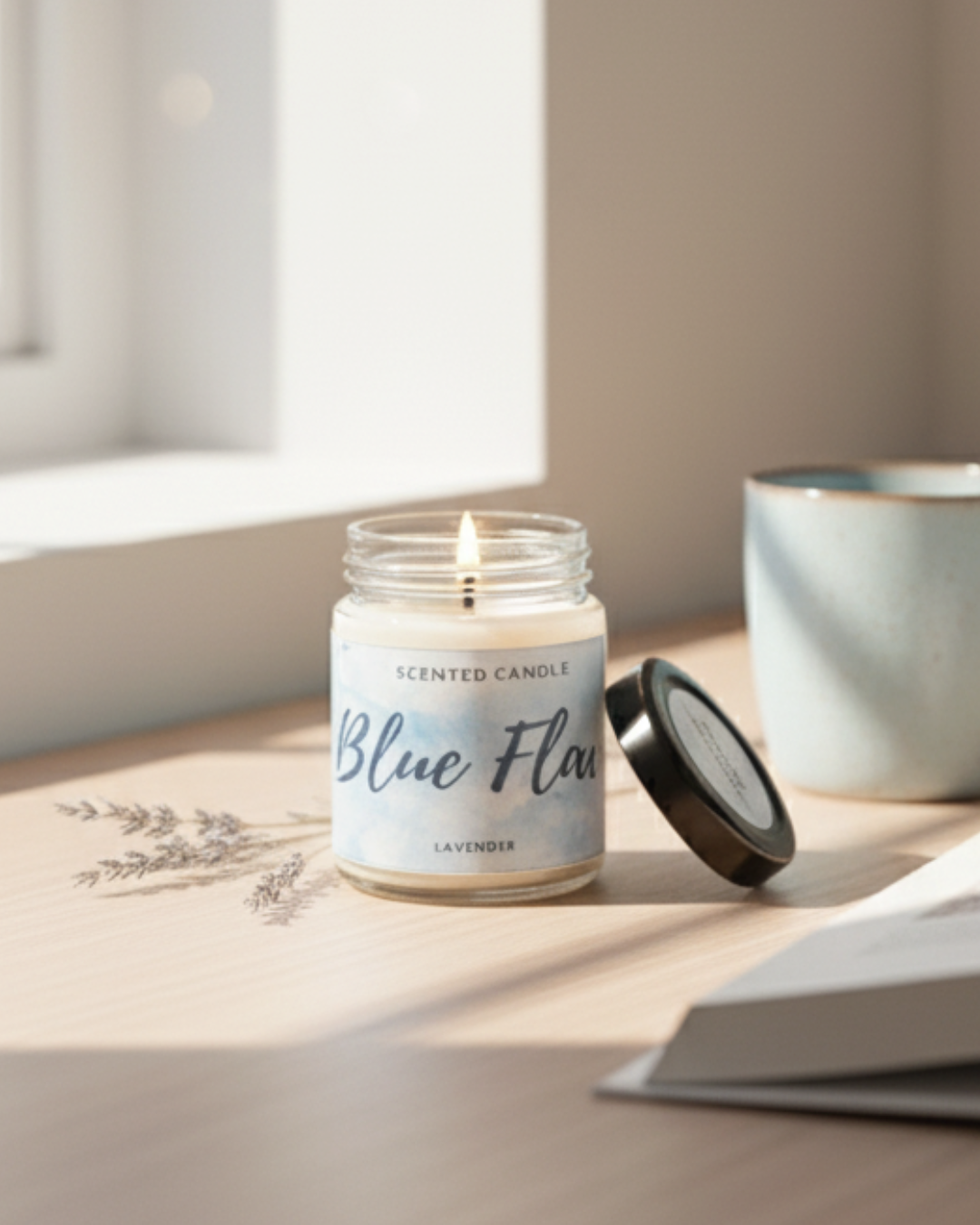 Blue Flame Lavender Serenity Candle