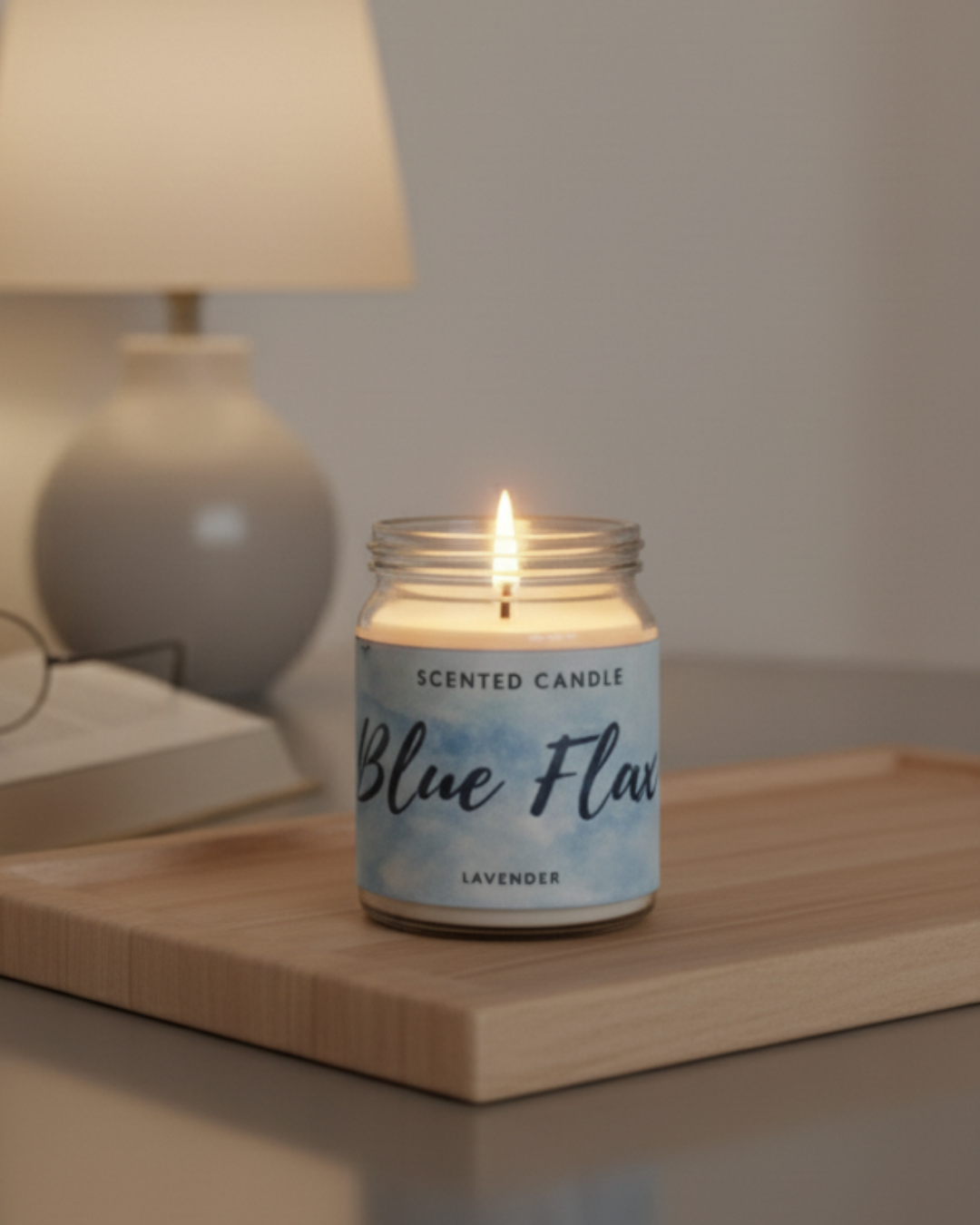 Blue Flame Lavender Serenity Candle