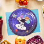 Round Plates Disposable Paper Plates  Happy Birthday Gift (10 Pcs Set  Mix Design)