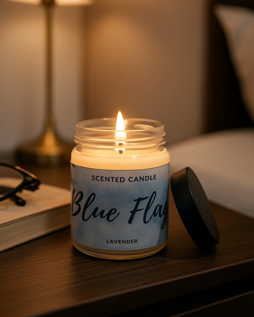Blue Flame Lavender Serenity Candle