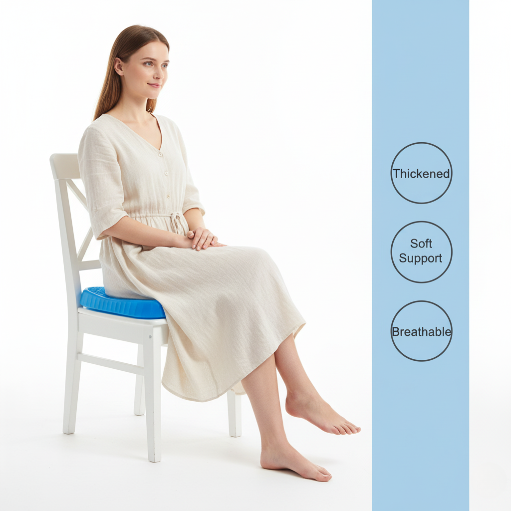 Gel Seat Cushion with Lumbar Support