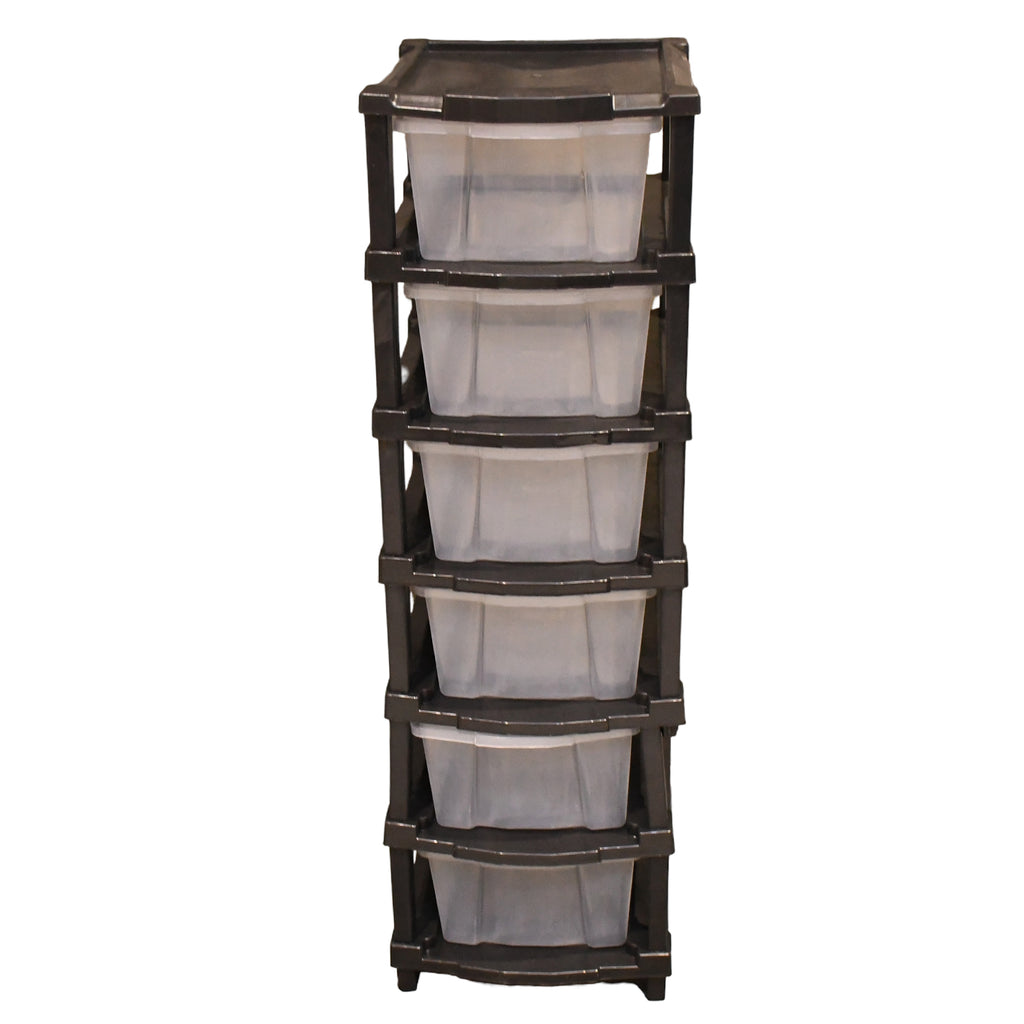 6-layer Modular Plastic Drawer Storage Cabinet