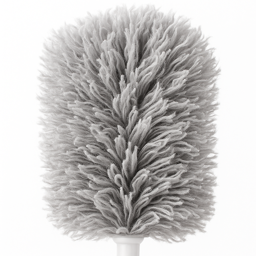 Microfiber Feather Duster — 100 in Extra-Long Telescopic Handle, Bendable Head for High Ceilings, Fans & Blinds