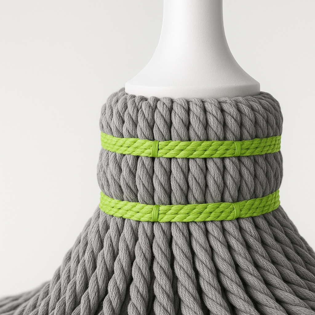 Squeeze Twist Mop | No Dirty Hands, Microfiber Head, Adjustable Steel Handle (1 Pc)