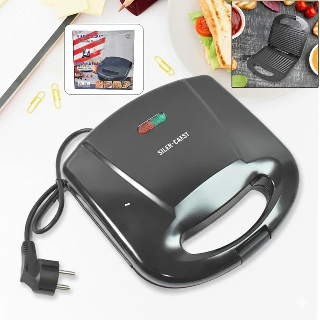Non-Stick Sandwich Maker with Indicator Lights