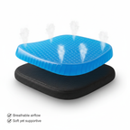 Gel Seat Cushion with Lumbar Support