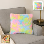 Soft Plush Multicolor Rainbow Cushion Pillow (1 Pc)